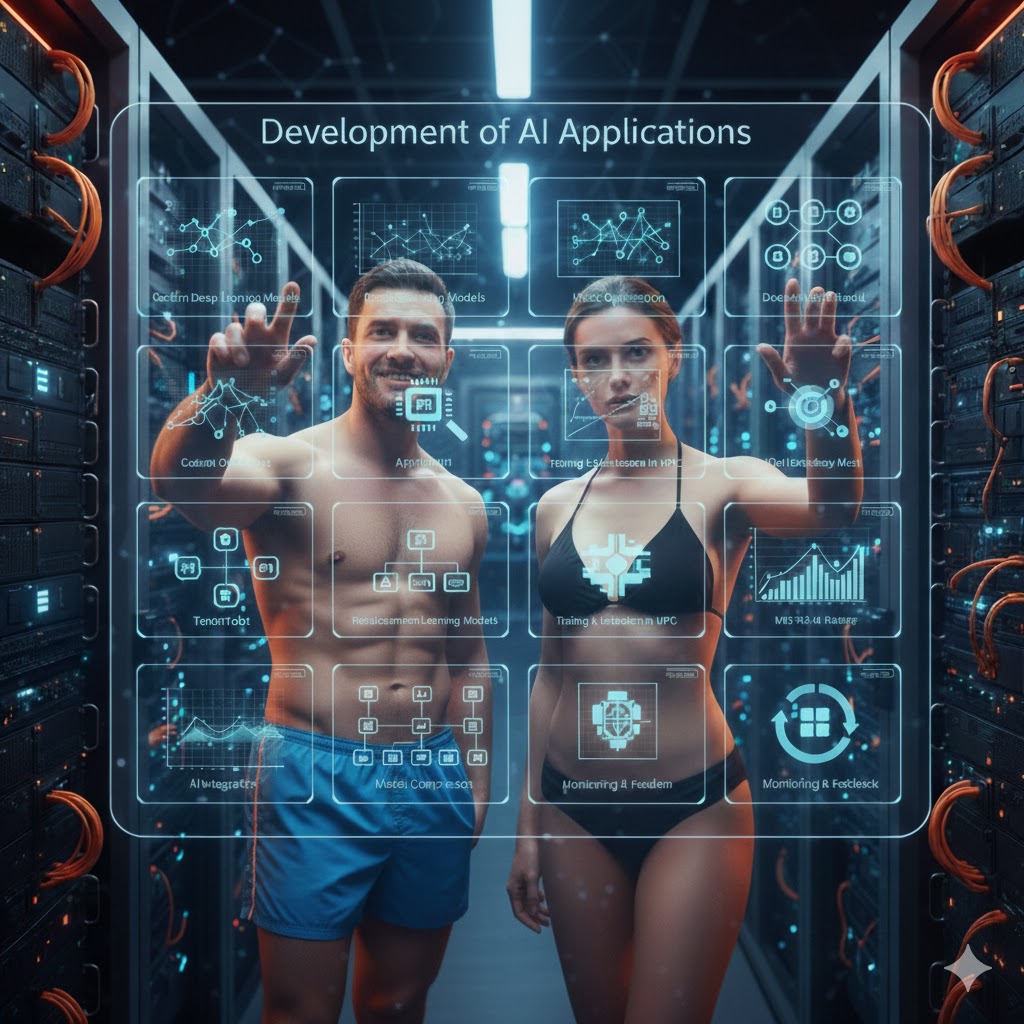 Background showcasing HPC and AI innovations