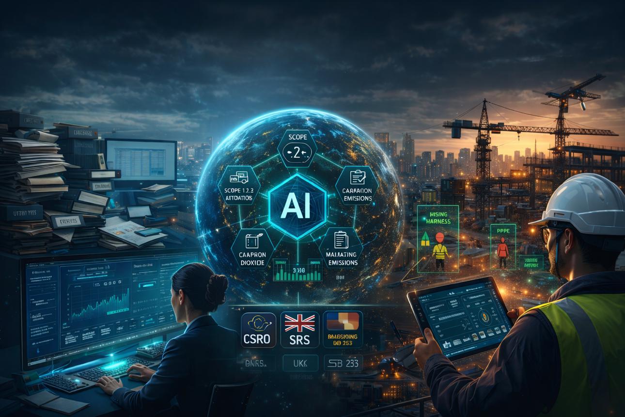 Compliance AI dashboard for regulatory, environmental and operational monitoring