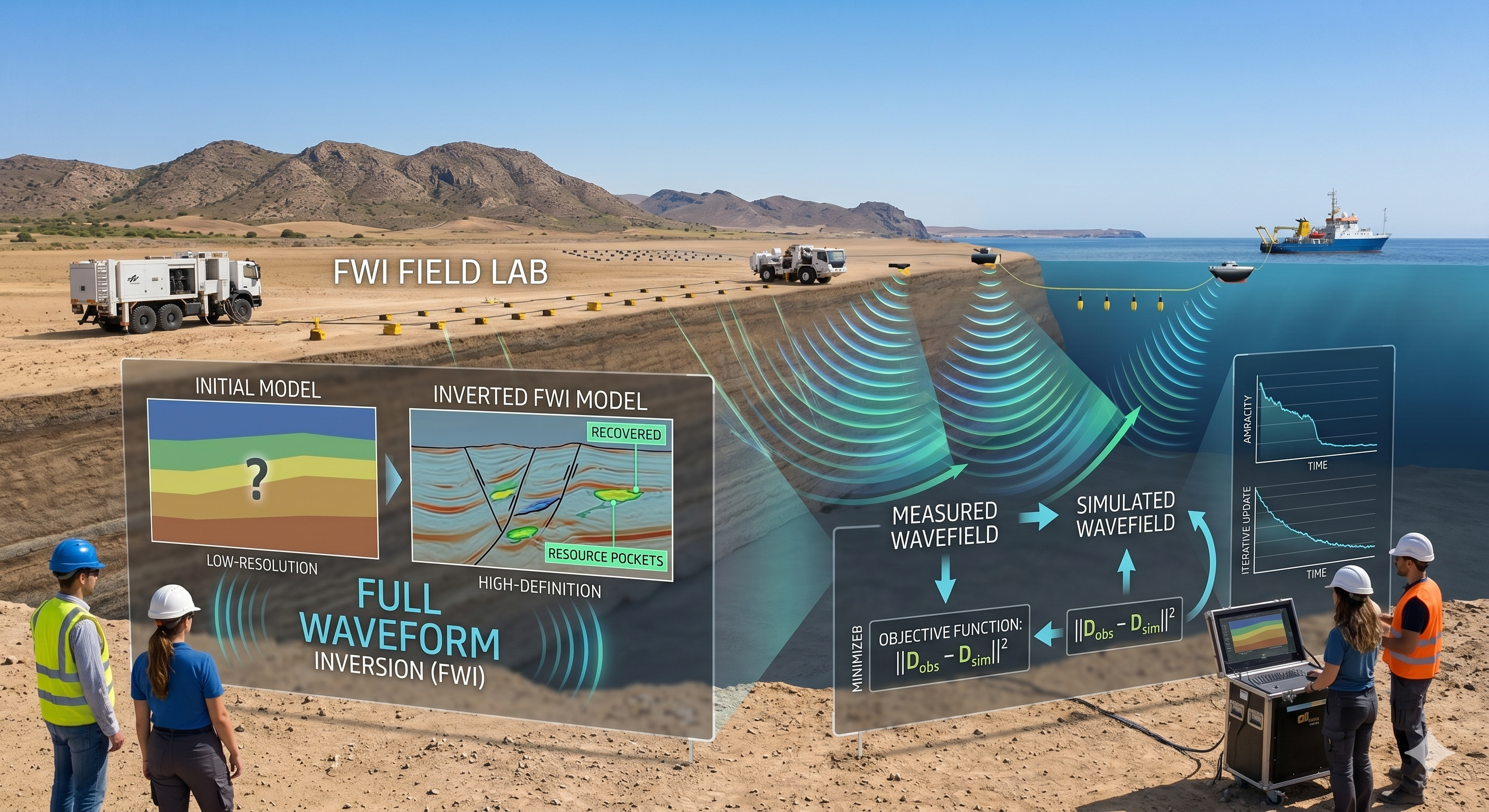 Full waveform inversion seismic imaging workflow