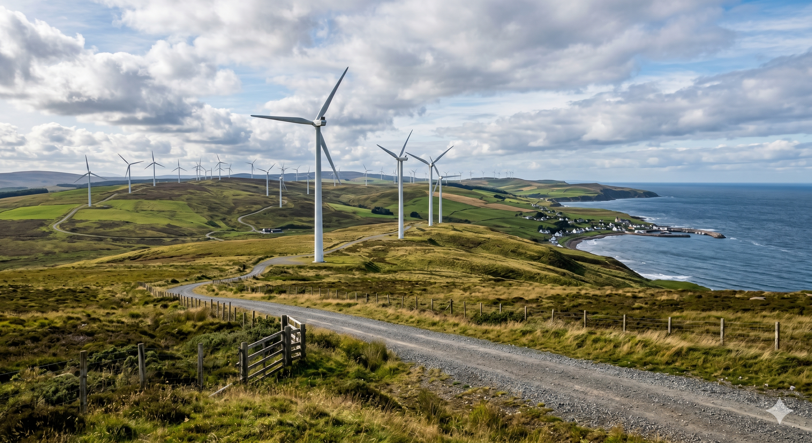 Wind farm used to explain wake steering and turbine coordination